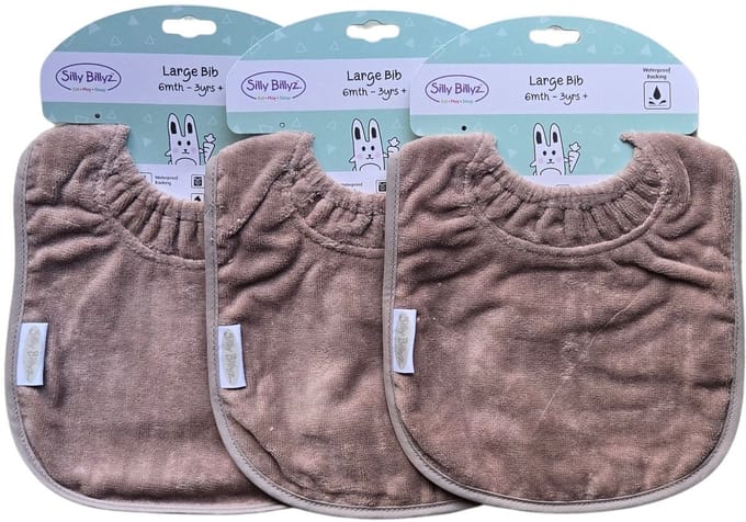 Silly Billyz Towel Large slab Taupe per 3 stuks