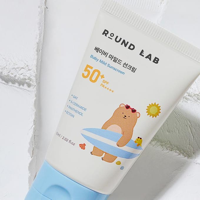 [ROUND LAB] Crème solaire douce pour bébé SPF 50+ PA++++ 60 ml