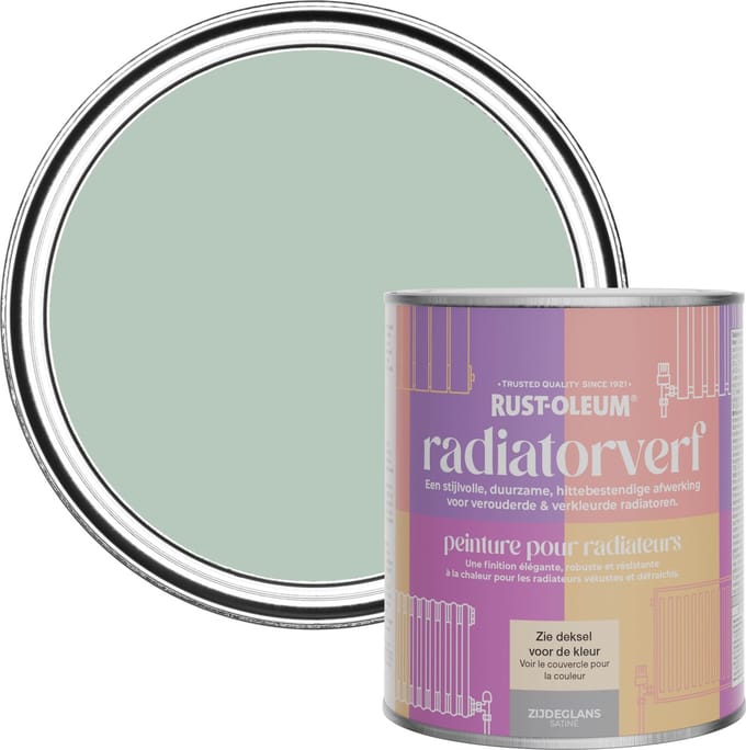 Rust-Oleum Groen Radiatorverf Zijdeglans - Watergroen 750ml
