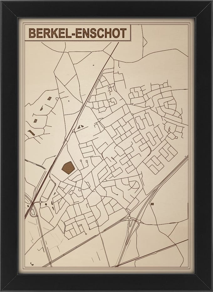 Decoratief Beeld - Houten Van Berkel-enschot - Hout - Bekroned - Bruin - 21 X 30 Cm