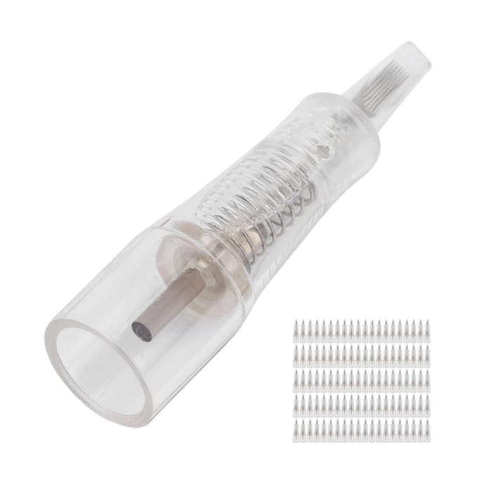 100 stuks Microblading Naald Wenkbrauw Lip Tattoo Naald Permanente Make-up Accessoire 7FP 7FP gray