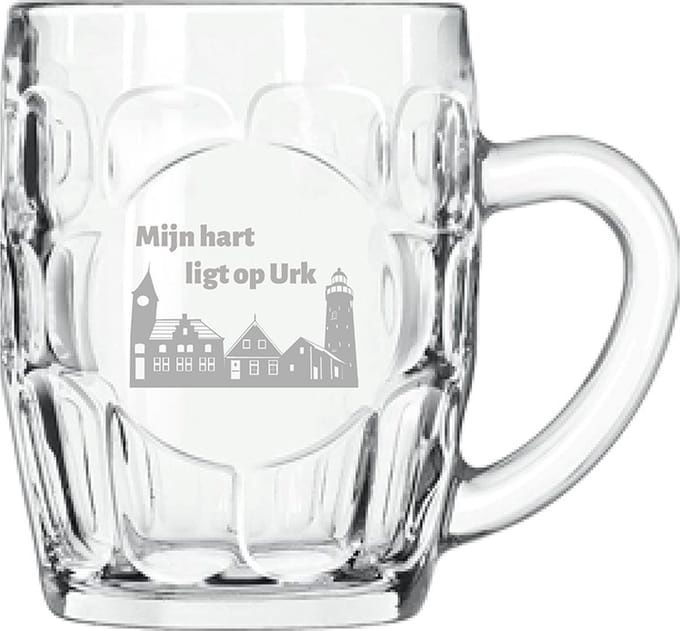 Gegraveerde Bierpul 55cl Urk