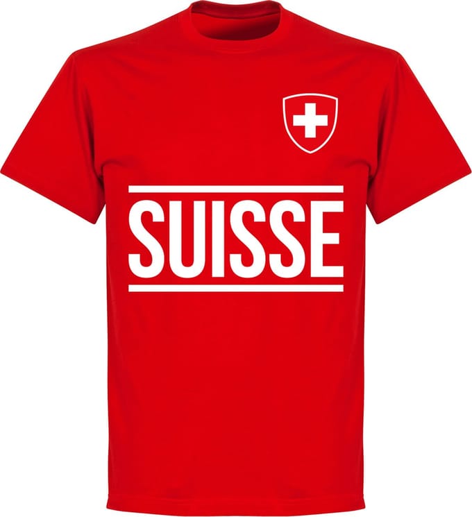 Zwitserland Team T-Shirt - Rood - S