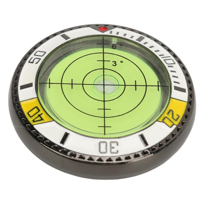 Golf Green Reader Dubbelzijdig Putting Hulp Bal Marker met Waterpas Nauwkeurig Draagbaar Golf wit/geel