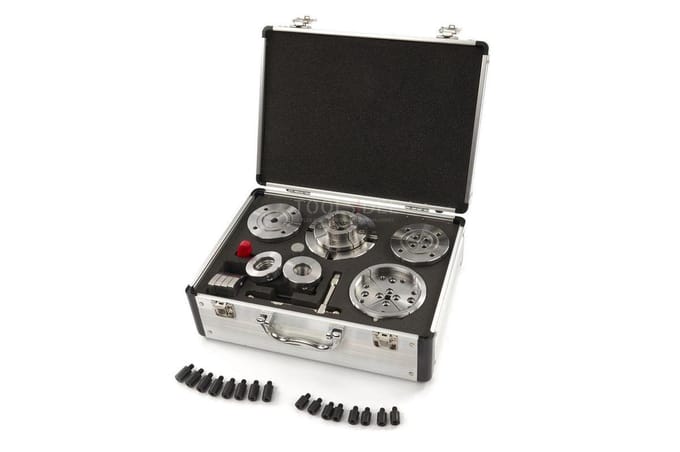 HBM 95 mm Professionele Klauwplaat Voor Houtdraaibank Complete Set