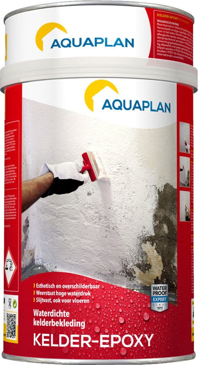Aquaplan Waterdichte Coating Kelder-epoxy Wit 4l