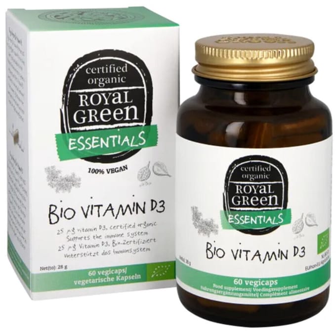 Royal Green Vitamine D3 Biologisch - 60 vegacapsules