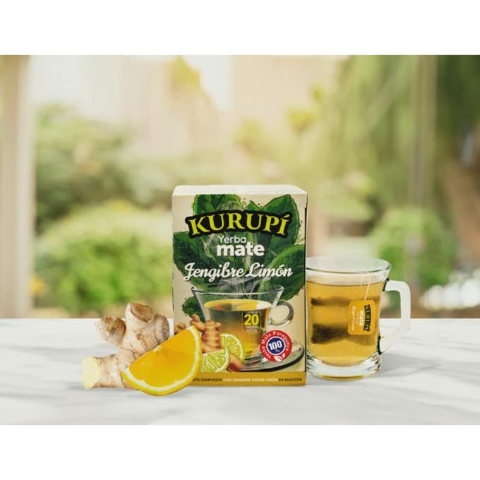 Yerba mate en sachets - gingembre au citron (gingembre & citron)