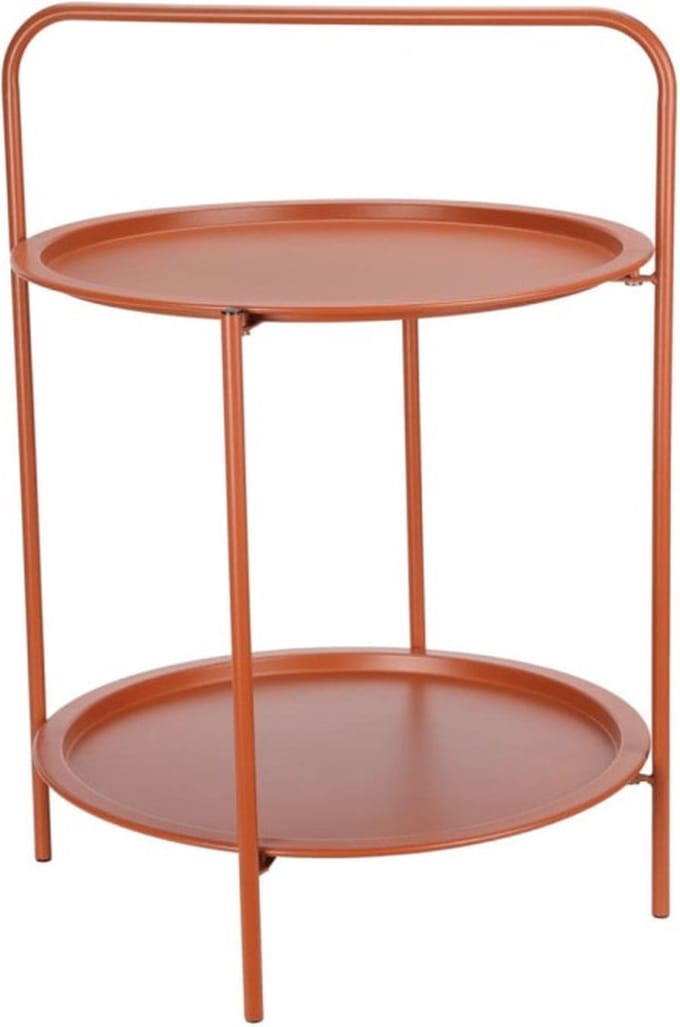ProGarden - Bijzettafel - rond - 50x66 - cm - matterracottakleurig