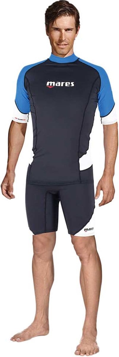 Mares Rash Guard Trilastic Korte Mouw Rash Guard Zwart M Man