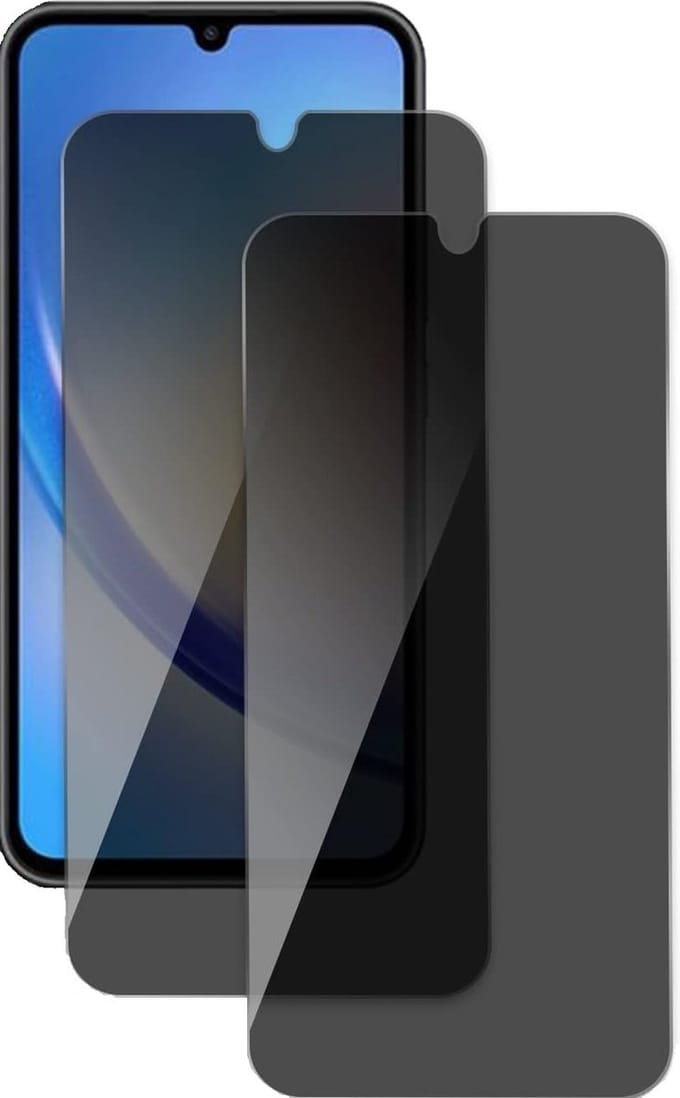 Screenprotector Geschikt voor Samsung Galaxy A24 Privacy screenprotector 2 stuks - Privacy Screenprotector Geschikt voor Samsung Galaxy A24 4/5G