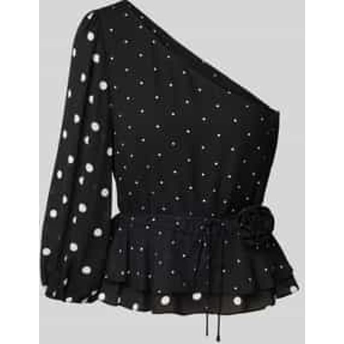 Blouseshirt met one shoulder-band