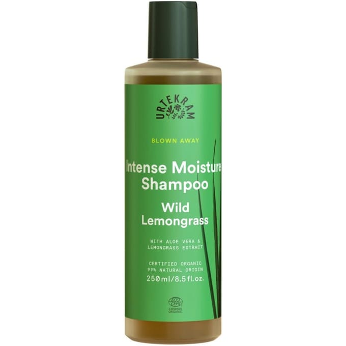 Urtekram Wild Lemon Grass Intense Vochtinbrengende Shampoo Hydraterende shampoo Dames 250 ml