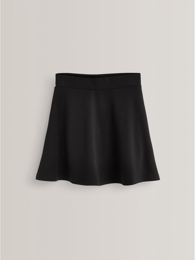 Next - Meisjes - Aantrekskirt voor school met jersey stretch - Grijs