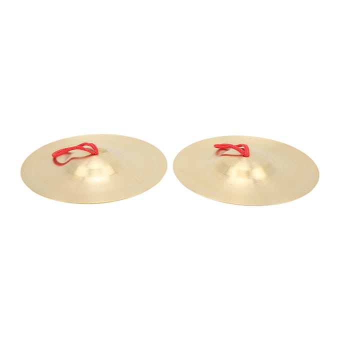 Crashbekken Messing Slaginstrument Paar Onderwijstool Speelgoed voor Kinderen Volwassene beige