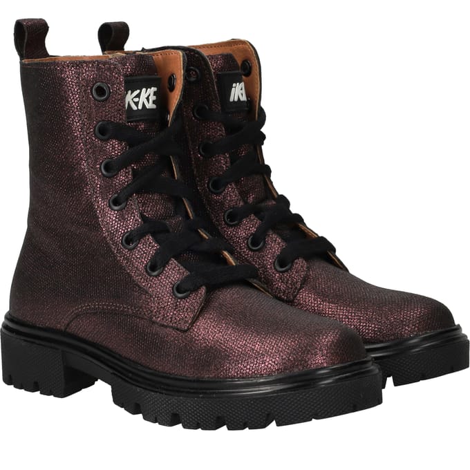 IK-KE Veterboots - Meisjes - Paars - Maat:31
