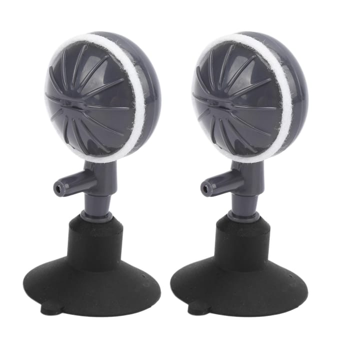 Diffuseur de bulles en pierre avec pompe à air et ventouses pour aquarium hydroponique et aquarium gray