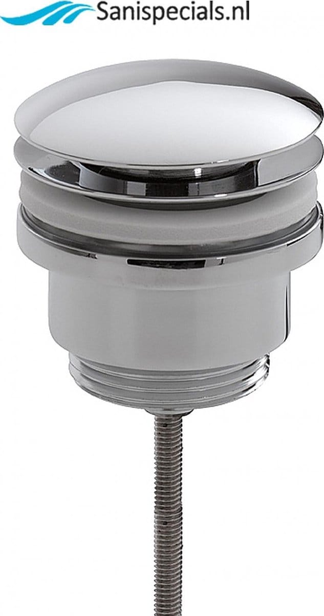 Wiesbaden UniMatch clickwaste afvoerplug 5/4" chroom