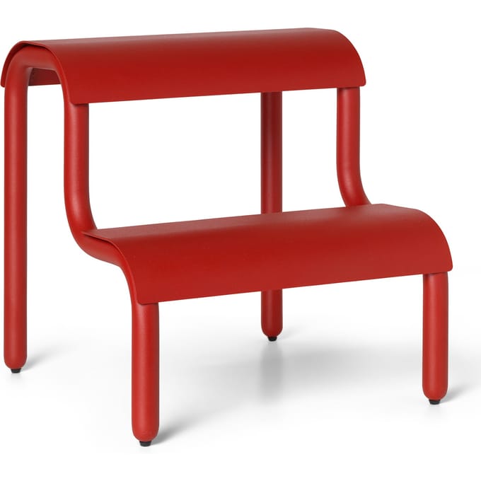 Ferm Living Up Step Kruk - poppy red