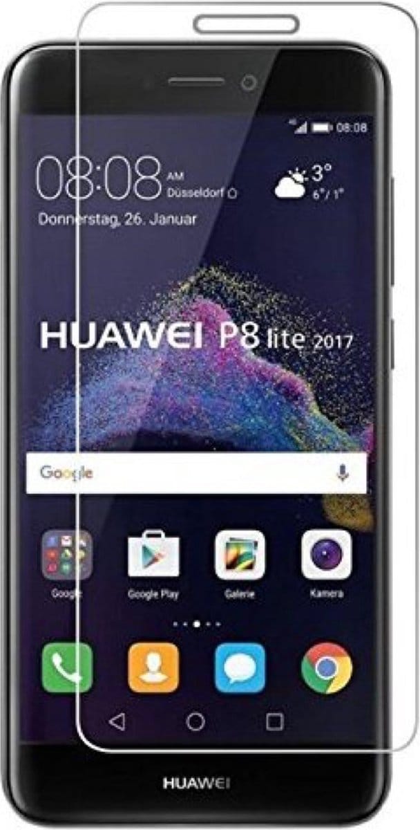 Screenprotector geschikt voor Huawei P8 (2017) - Tempered Glass Screenprotector Transparant 2,5D 9H (Gehard Glas)