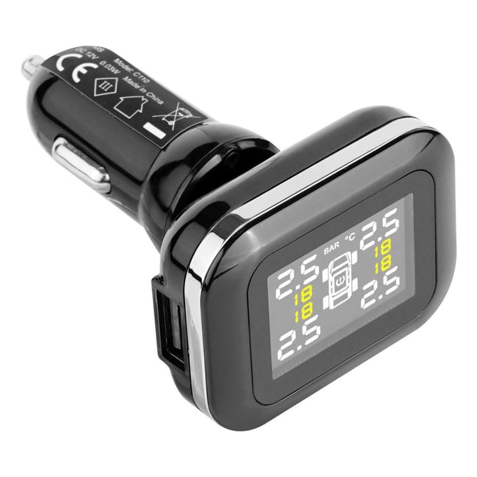 RV Bandenspanningscontrolesysteem Real-Time Trailer TPMS 4 Sensoren
