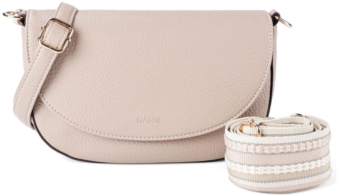 Gabor schoudertas Linda Summer Saddle Bag Taupe