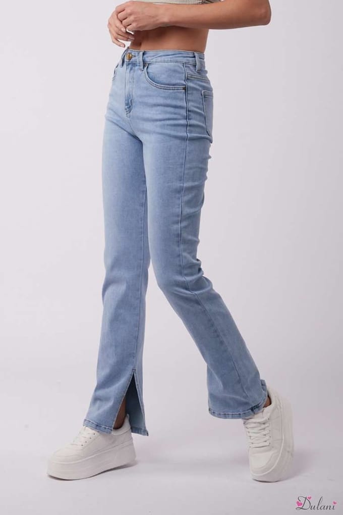 Broek Toxik3 hoge taille met split light jeans H2621-1