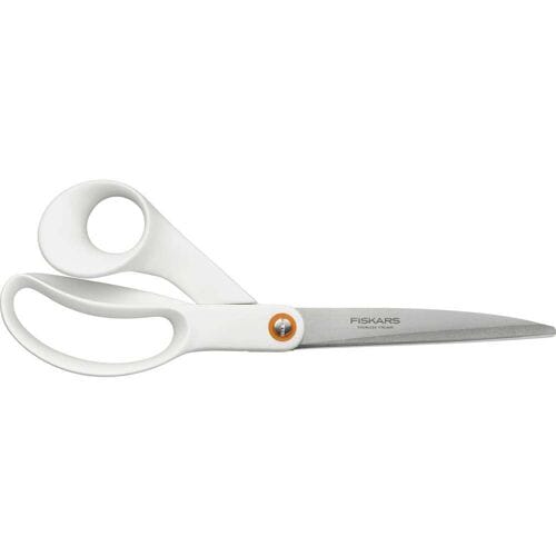Fiskars Schaar - Rechtshandige Papierschaar - Stofschaar 24 cm - Textielschaar Wit