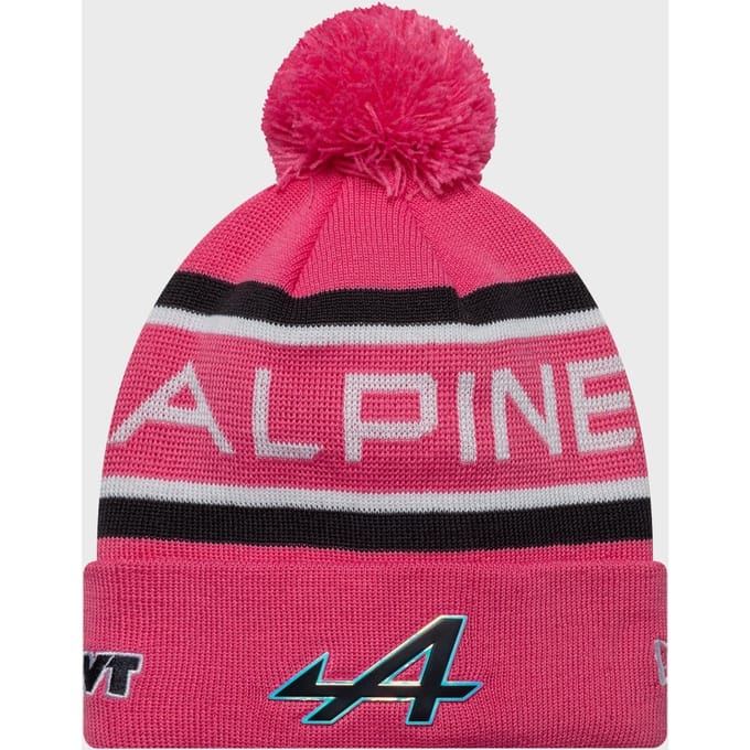 New Era Alpine Team Kit Pierre Gasly Cuff Knit Junior Pop Hat - Roze
