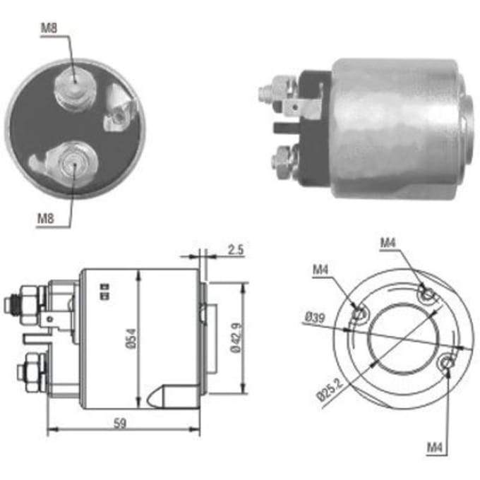 Magneetschakelaar, starter MEAT & DORIA 46160
