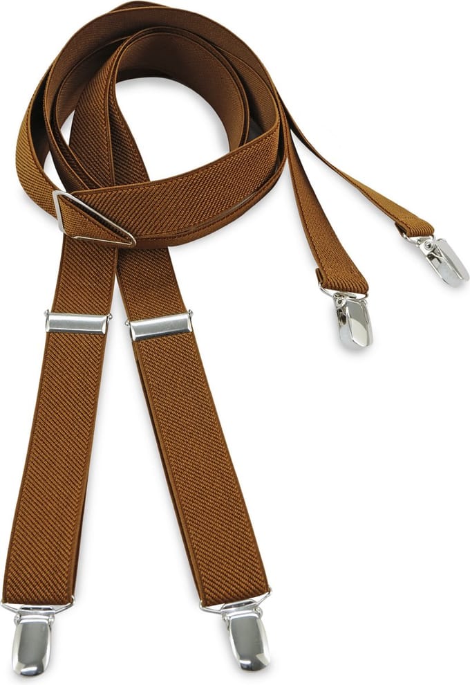JB Collection - Bretels - bretels bruin smal - bruin