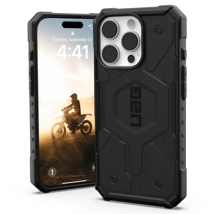 UAG Pathfinder Backcover MagSafe voor de Apple iPhone 16 Pro - Zwart
