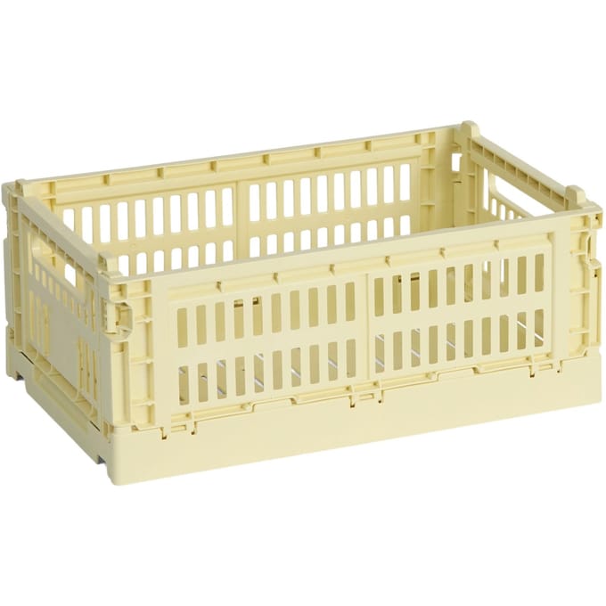HAY Colour Crate mand S gerecycled - lichtgeel