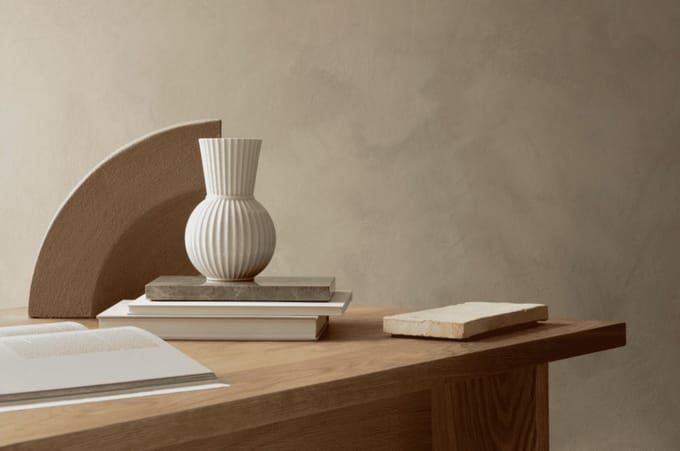 Lyngby Tura vaas 18cm | Wit