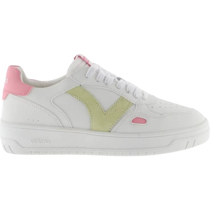 Single damesschoenen met leer en neoneffect Victoria