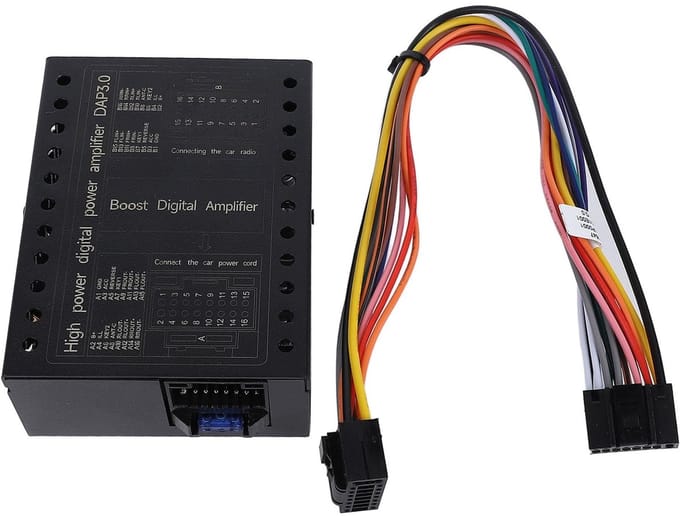 Dailygoody - 4-Kanaals Car DSP Versterker - 240W Auto Audio Amplifier