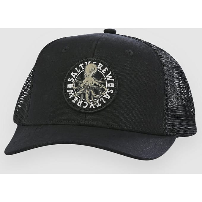 Salty Crew Tentacles Retro Trucker Pet Zwart Man,Vrouw