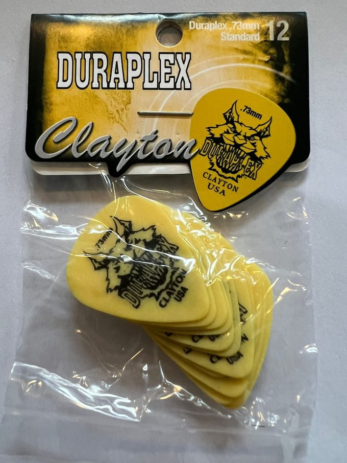 Clayton - Duraplex - standaard plectrum - 0.73 mm - 12-pack