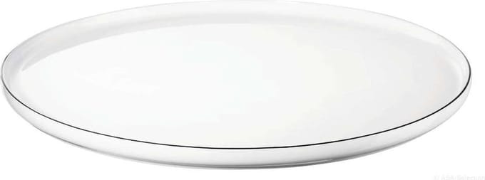 ASA Selection | Dessert Bord | Oco Ligne Noire | Rond | Porselein | Wit | 21CM
