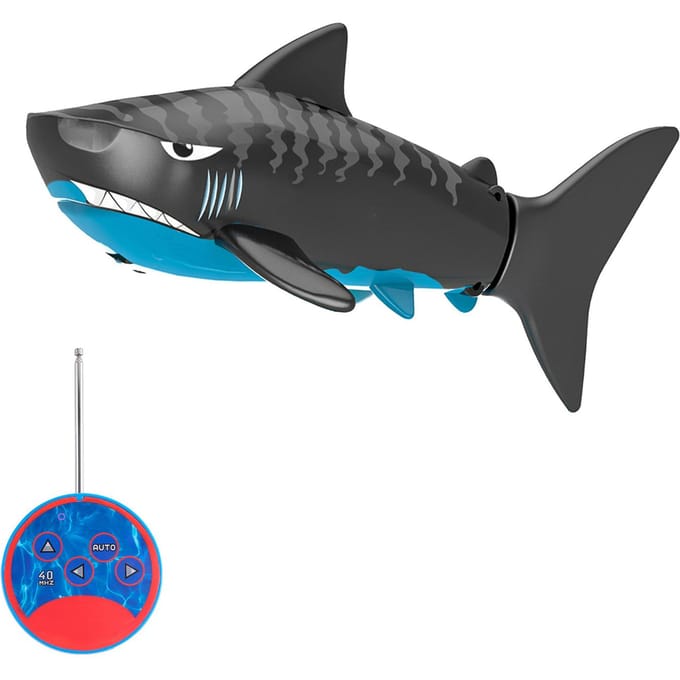 Jouet de poisson télécommandé, bateau de Simulation, Mini bateau de piscine, jouets gris