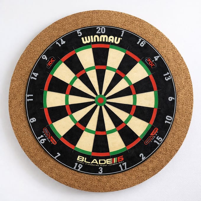 Kurk24 - Dartbord achterwand - Rond 80 cm
