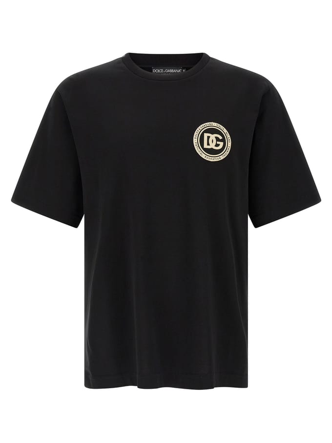 Dolce & Gabbana Zwarte Katoenen T-Shirt