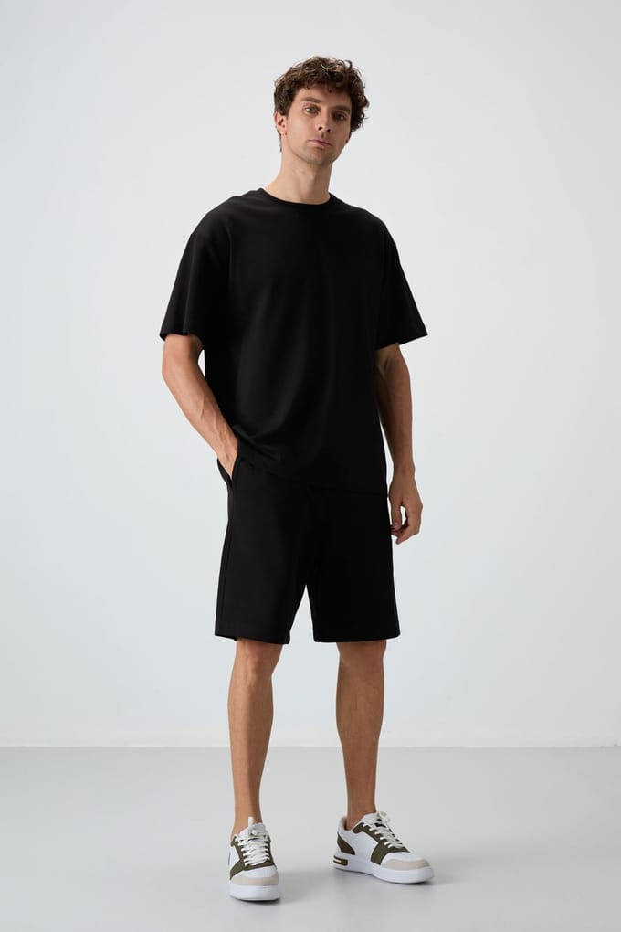 Overmaat T-Shirt en Shorts Set