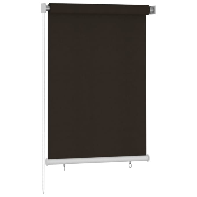 vidaXL - Rolgordijn - voor - buiten - 105(B)x140(H) - cm - HDPE - bruin