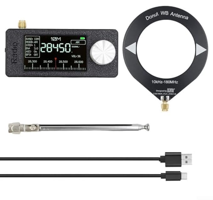 Draagbare Full-Band Radio Ontvanger met IPS-scherm en Loopantenne