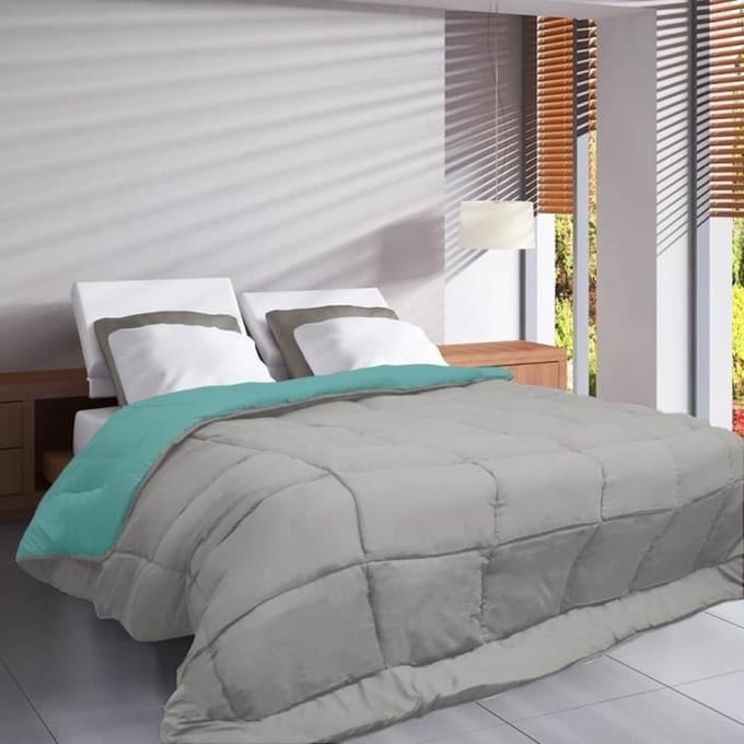 Dekbed Poyet Motte Blauw Grijs 200 g/m² 220 x 240 cm