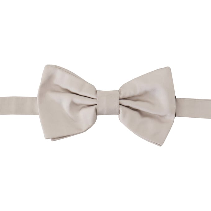 Dolce & Gabbana Grijze 100% Zijden Verstelbare Nek Papillon Mannenstrik