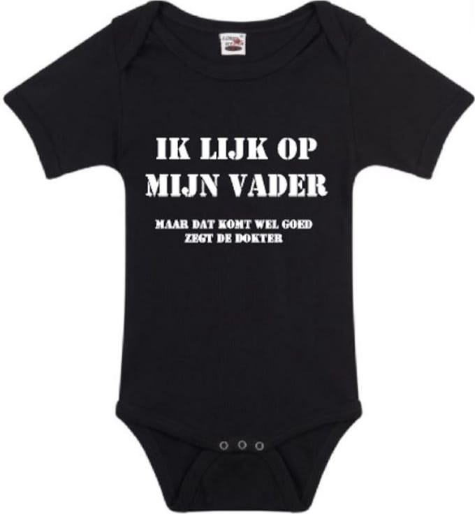 Romper ik lijk op mijn vader I maat 86/92 I Logostar