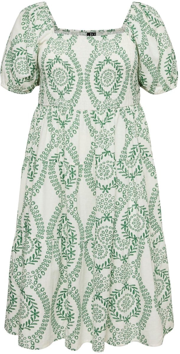 Vero Moda Curve Gesmokte jurk VMCROKAYA Midi-jurk