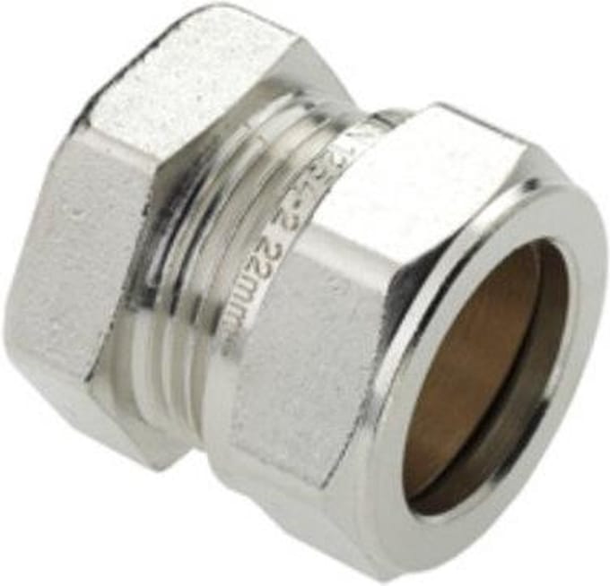 Bonfix vernikkelde knel eindstop 12mm gastec / kiwa